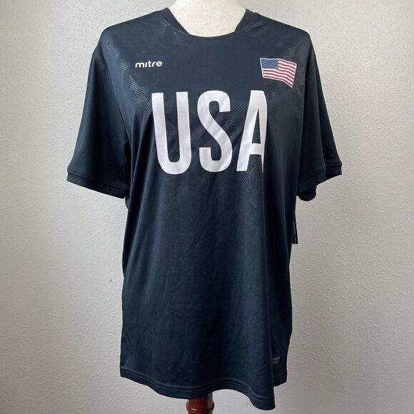 NWT Mitre Proflow USA Athletic T-Shirt Size M - Picture 1 of 6